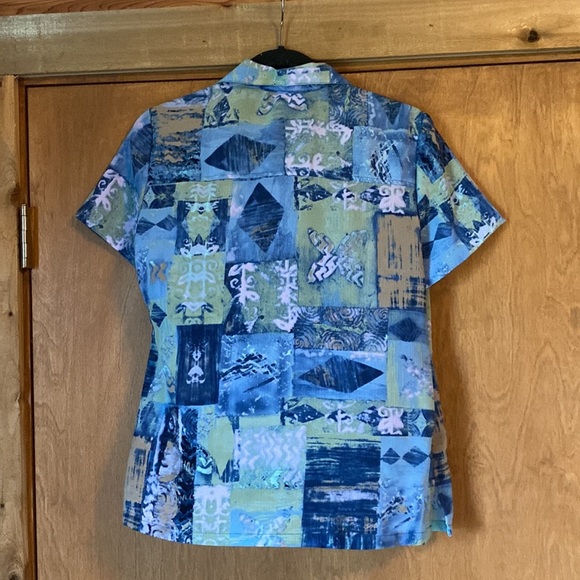 Donn Kenny funky colorful button up - Picture 7 of 7